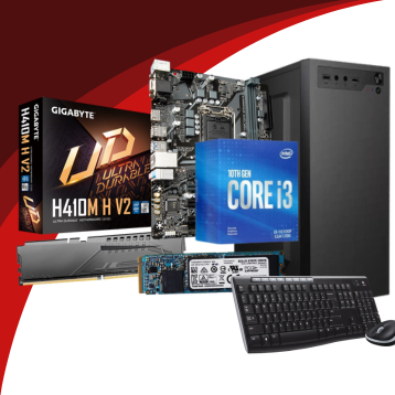 TechBox Intel Custom PC – Basic Use Combo for POS, Billing & Data Entry
