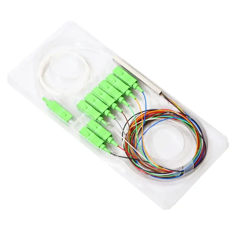 1*8 optical fiber Splitter/ PLC splitter/ Fiber optic splitter for Telecommunication